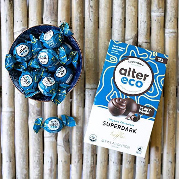 (8 Pack)Alter Eco - Truffle Super Dark Chocolate, 4.2 oz.