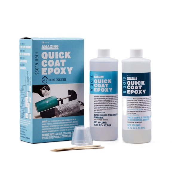Alumilite 32oz. High Gloss Amazing Quick Coat Epoxy, 8 Pack