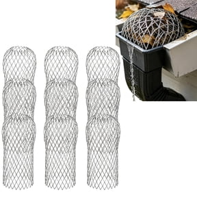 8 Pack Aluminum Gutter Guard Strainers,6.7X3.5In Aluminum Filters,Heavy Duty Gutter Guards Mesh,Preventing Blockage Leaves