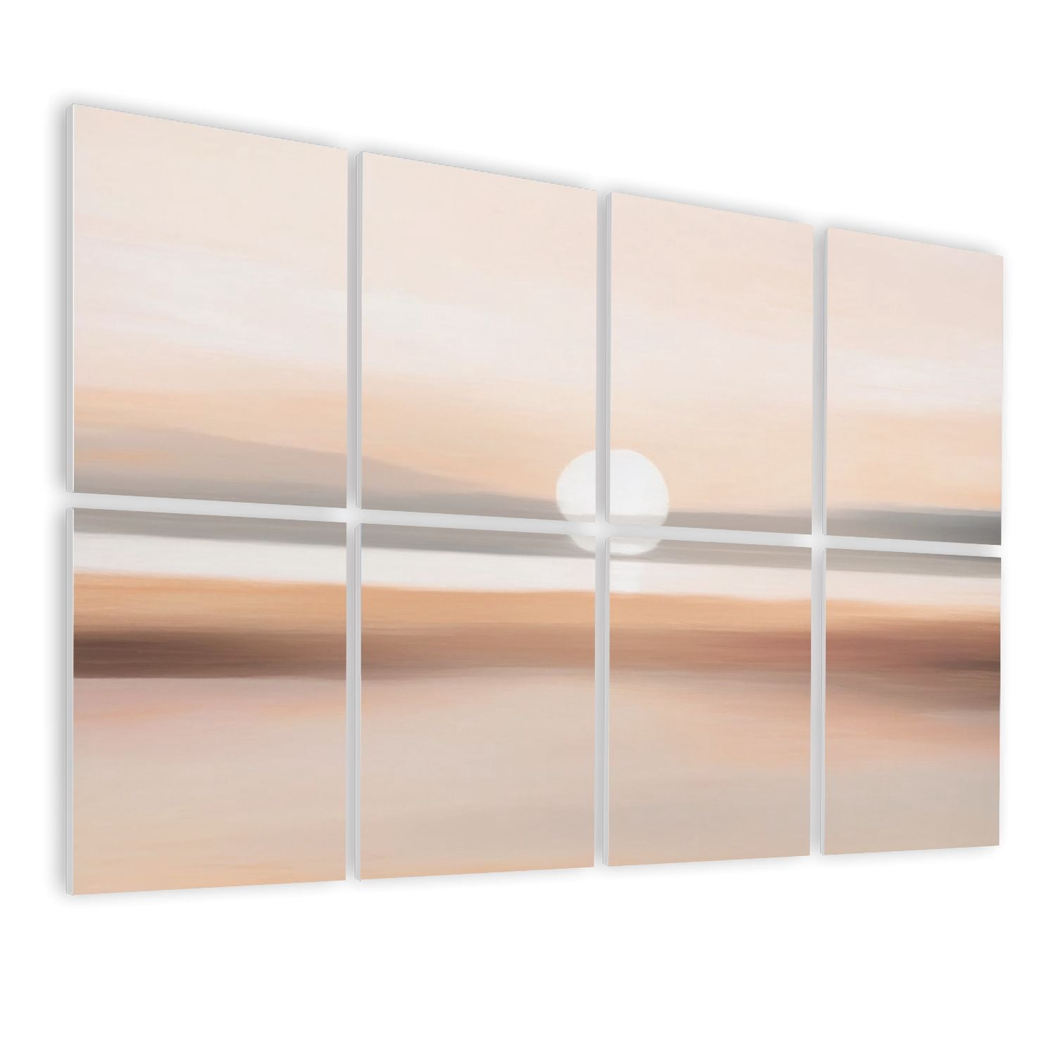 8 Pack Art Acoustic Panels Sound Absorbing Abstract Earth Tones Sunrise ...