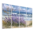 thumbnail image 1 of 8 Pack Art Acoustic Panels Sound Absorbing Beach Ocean Coastal Watercolor Seaside Lavender Flowers Sandy Beach Decorative Soundproof Wall Panels Self Adhesive for Nursery Game Room Bedroom 48"x32", 1 of 7