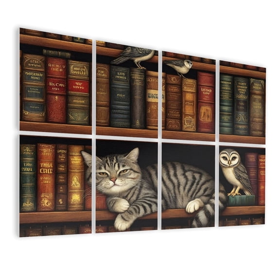 8 Pack Art Acoustic Panels Sound Absorbing Cat Throw Woven Cotton Stylized Mountains Circular Sun Moon Geometric Decorative Soundproof Wall Panels Self Adhesive for Nursery School Classroom 48"x32"
