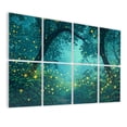 thumbnail image 1 of 8 Pack Art Acoustic Panels Sound Absorbing Fireflies night forest Rainforest Woodland Decorative Soundproof Wall Panels Self Adhesive for Nursery Game Room Bedroom 48"x32", 1 of 7