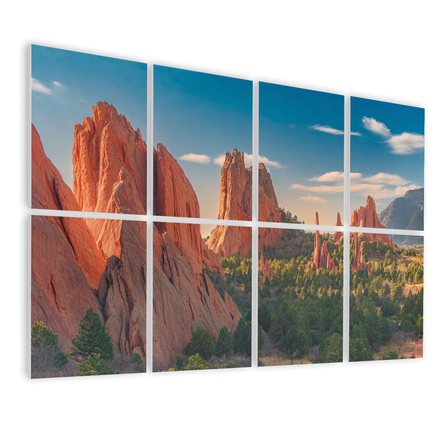 8 Pack Art Acoustic Panels Sound Absorbing Garden Gods Colorado Springs Decorative Soundproof Wall Panels Self Adhesive for Nursery Game Room Bedroom 48"x32"