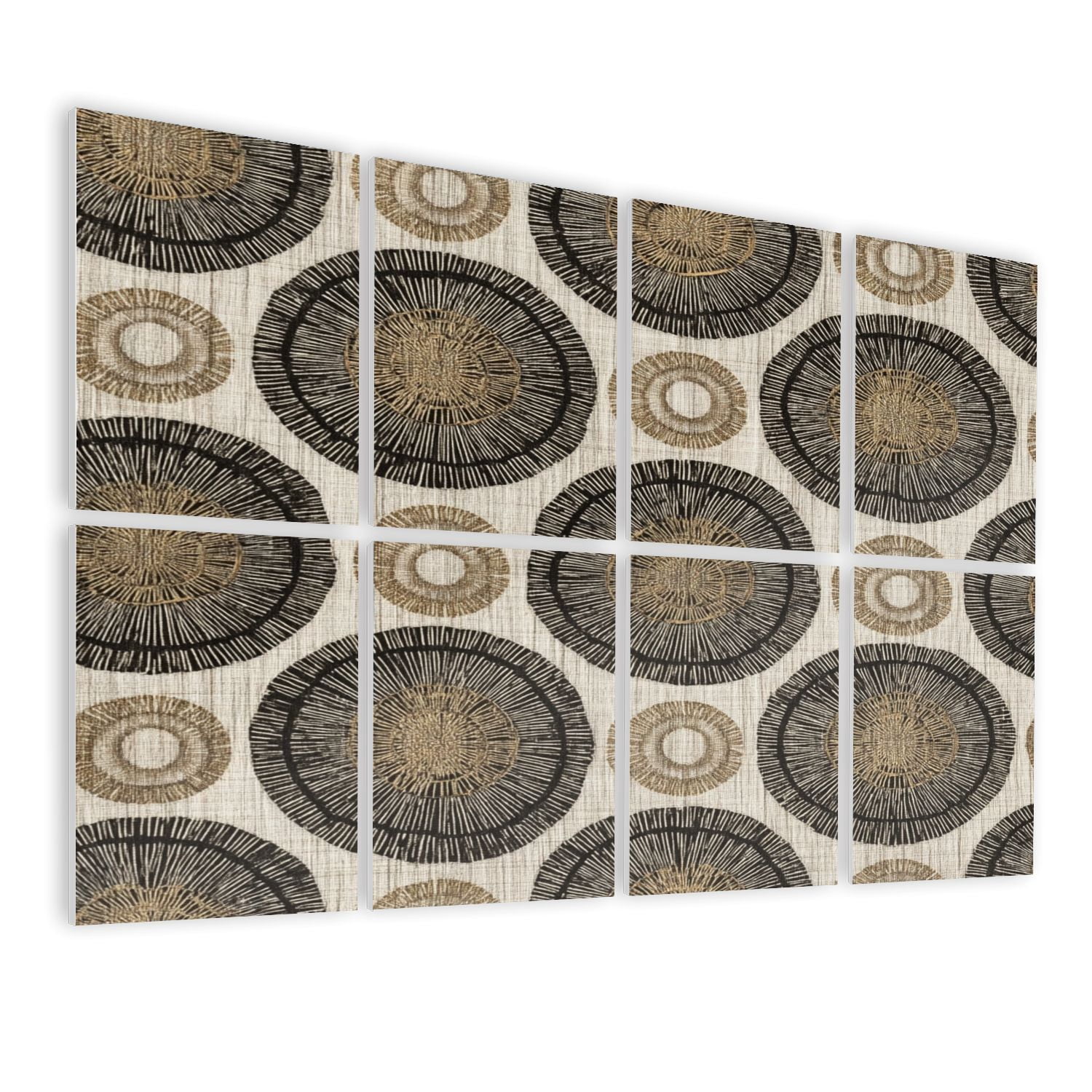 8 Pack Art Acoustic Panels Sound Absorbing Geometric Abstract Circle ...