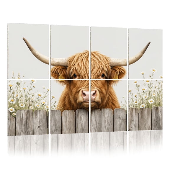 8 Pack Art Acoustic Panels Sound Absorbing Live Like Someone Left Gate Open Farm Cottagecore Rustic Country Decorative Soundproof Wall Panels Self Adhesive for Nursery Game Room Bedroom 48"x32"
