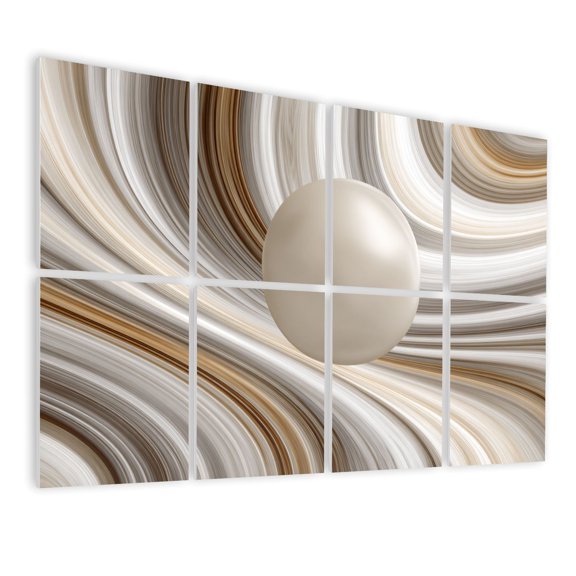 8 Pack Art Acoustic Panels Sound Absorbing Marble Planet Planet Rings Swirling Marble Patterns Layered Soft Decorative Soundproof Wall Panels Self Adhesive for Nursery Game Room Bedroom 48"x32"