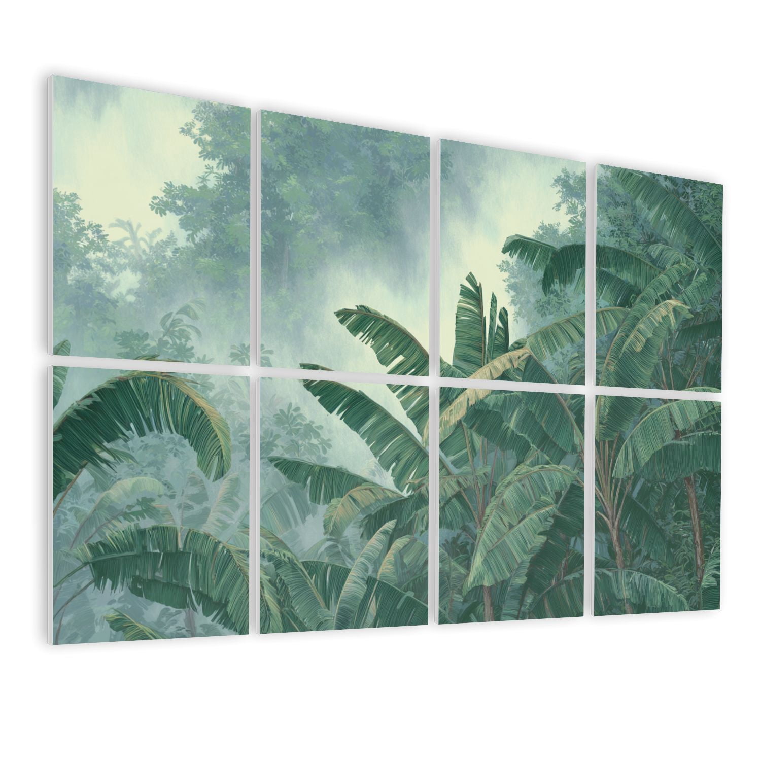 8 Pack Art Acoustic Panels Sound Absorbing Muted Earth Green Tones ...