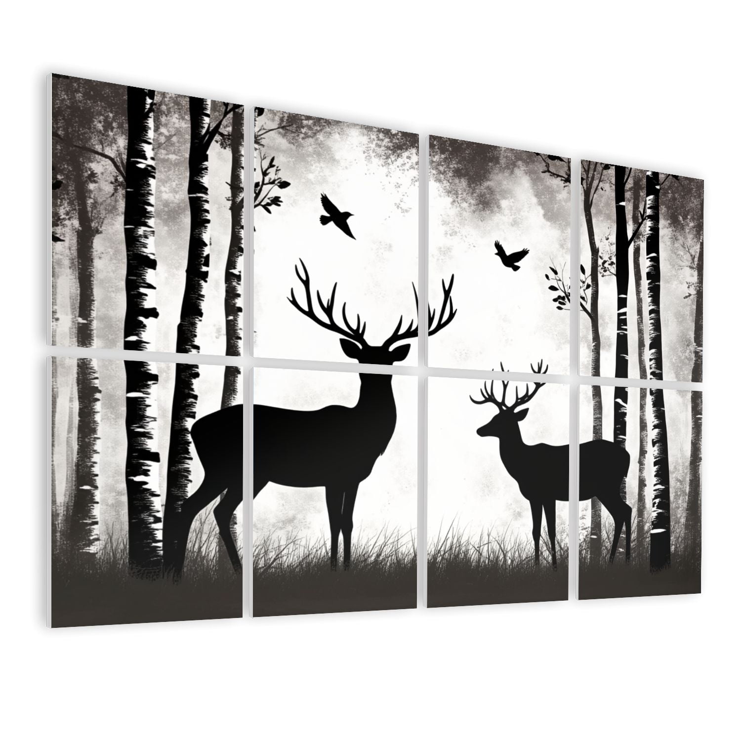 8-pack-art-acoustic-panels-sound-absorbing-rustic-moose-bear-woodland