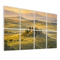 thumbnail image 1 of 8 Pack Art Acoustic Panels Sound Absorbing Tuscany Italy Orcia Hill Olive Tree Dawn Decorative Soundproof Wall Panels Self Adhesive for Nursery Game Room Office Bedroom Italy Lover 48"x32", 1 of 7