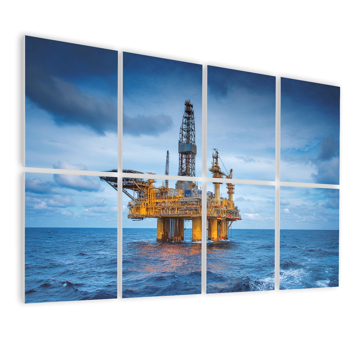 8 Pack Art Acoustic Panels Sound Absorbing oil gas Decorative Soundproof Wall Panels Self Adhesive for Nursery Game Room Bedroom 48"x32"