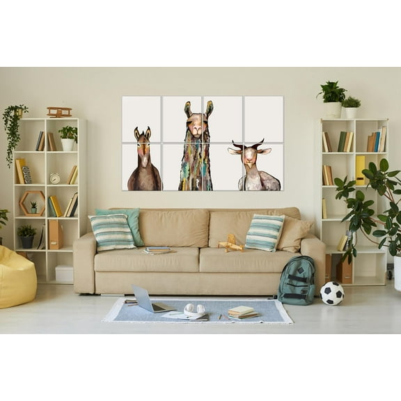 8-Pack Art Acoustic Wall Panels 48x32 Inches Acoustic Treatment Panels- Self-adhesive Decorative Soundproof Wall Panels for Studios, Offices, Home