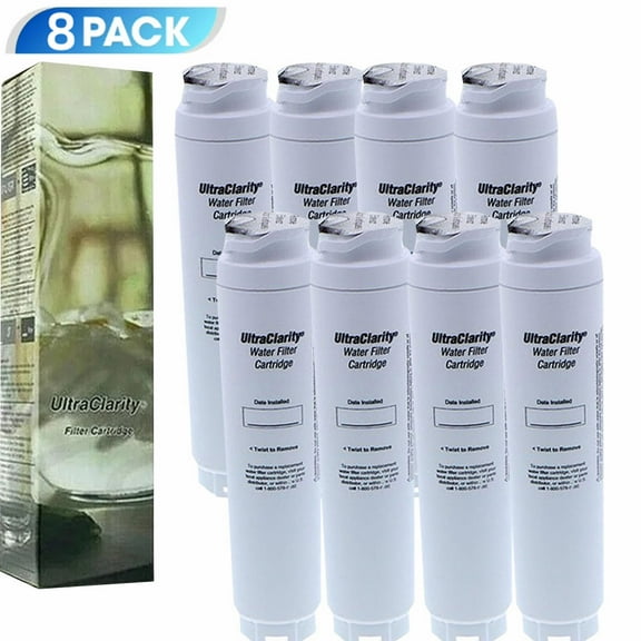 8 Pack BOSCH UltraClarity 9000 077104 RefrigeratorFilter Cartridge Replacement