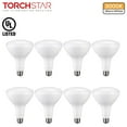 thumbnail image 1 of 8 Pack BR40 Led Bulb 3000K Warm White, Dimming Flood Light Bulbs, E26 Base, Indoor Bulb for Cans, 1 of 7