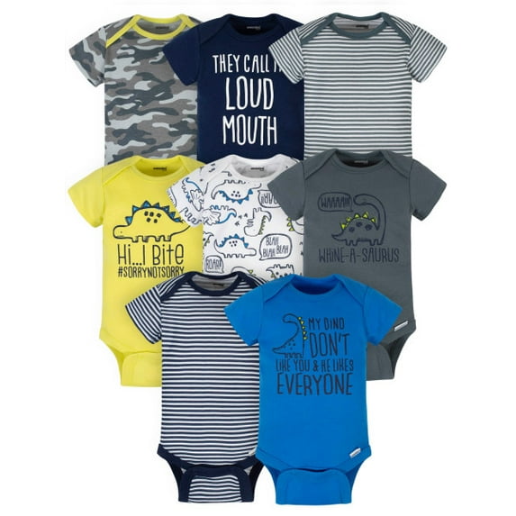 Onesies Brand Baby Boy Bodysuits, 8-Pack, Sizes Newborn - 12 Months