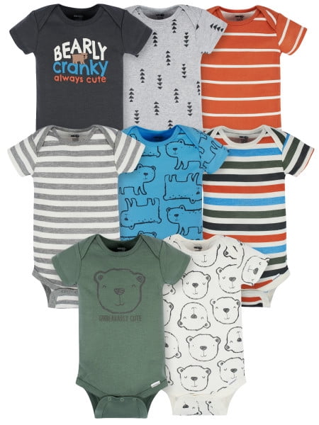 Onesies Brand Baby Boy Bodysuits, 8-Pack, Sizes Newborn - 12 Months