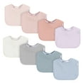 thumbnail image 1 of 8-Pack Baby Girls Multi Drooling Bibs, 1 of 8