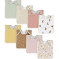 thumbnail image 1 of 8-Pack Baby Girls Multi Pink Lap Shoulder Bibs, 1 of 8