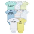 thumbnail image 1 of Onesies Brand Baby Boy or Girl Gender Neutral Short Sleeve Onesies Bodysuits, 8-Pack, Sizes Newborn-12M, 1 of 14