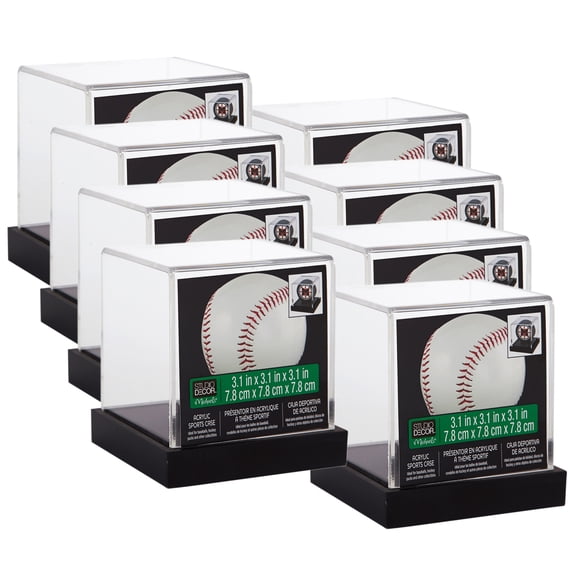 8 Pack: Baseball Display Case by Studio Decor