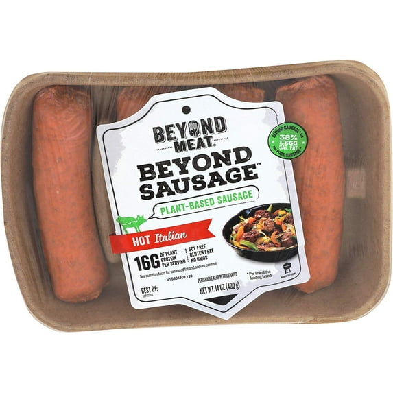 (8-Pack) Beyond Meat Sausage Hot Italian, 14 Ounces