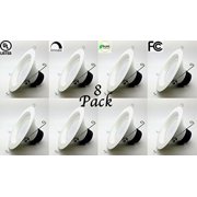 8 Pack Bioluz LED 13 Watt 6-inch UL-listed Dimmable Retrofit LED Recessed Lighting Fixture - 3000K LED Ceiling Light - 900 LM Recessed Downlight Soft White B609W900-8