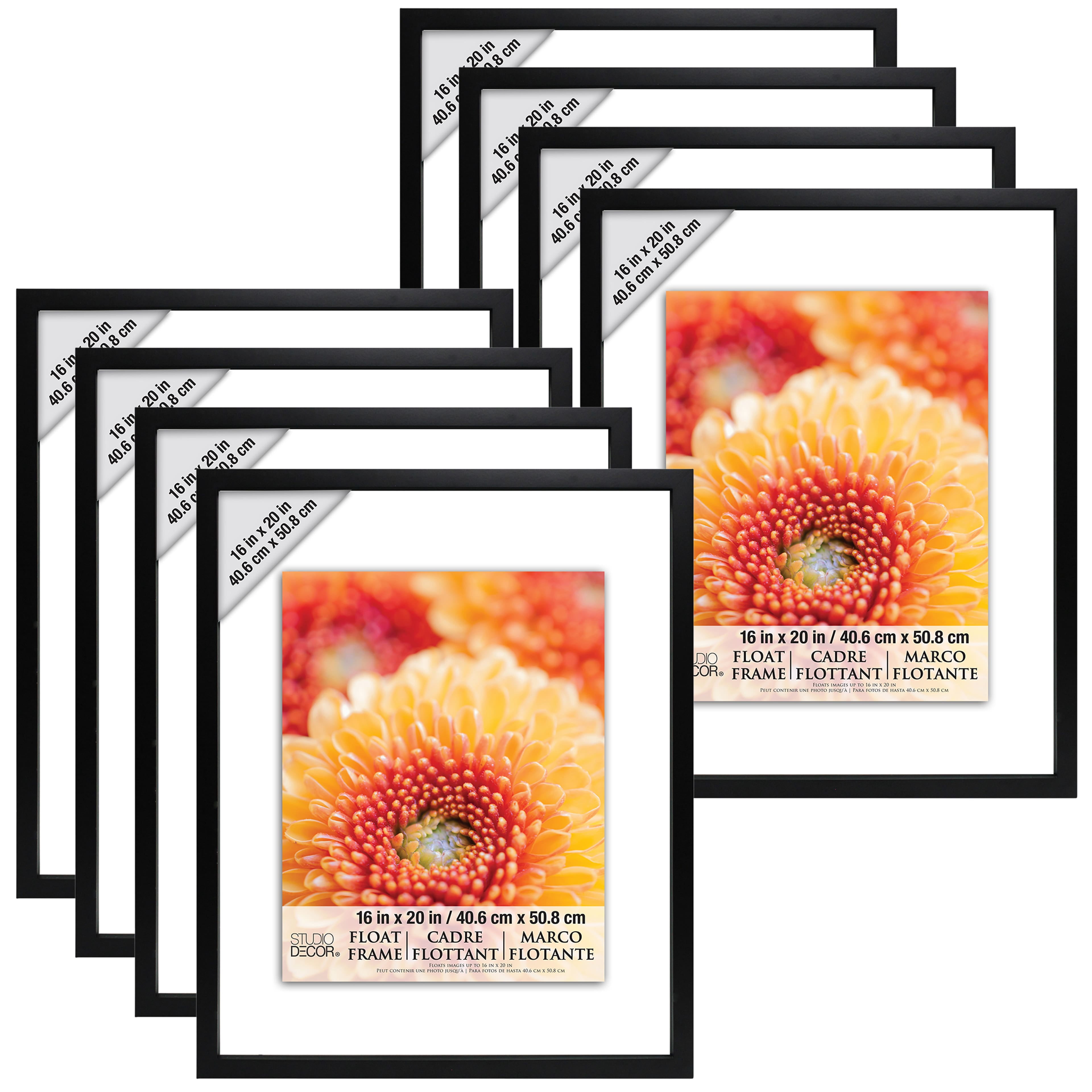 8 Pack Black Float Frame by Studio D cor Walmart