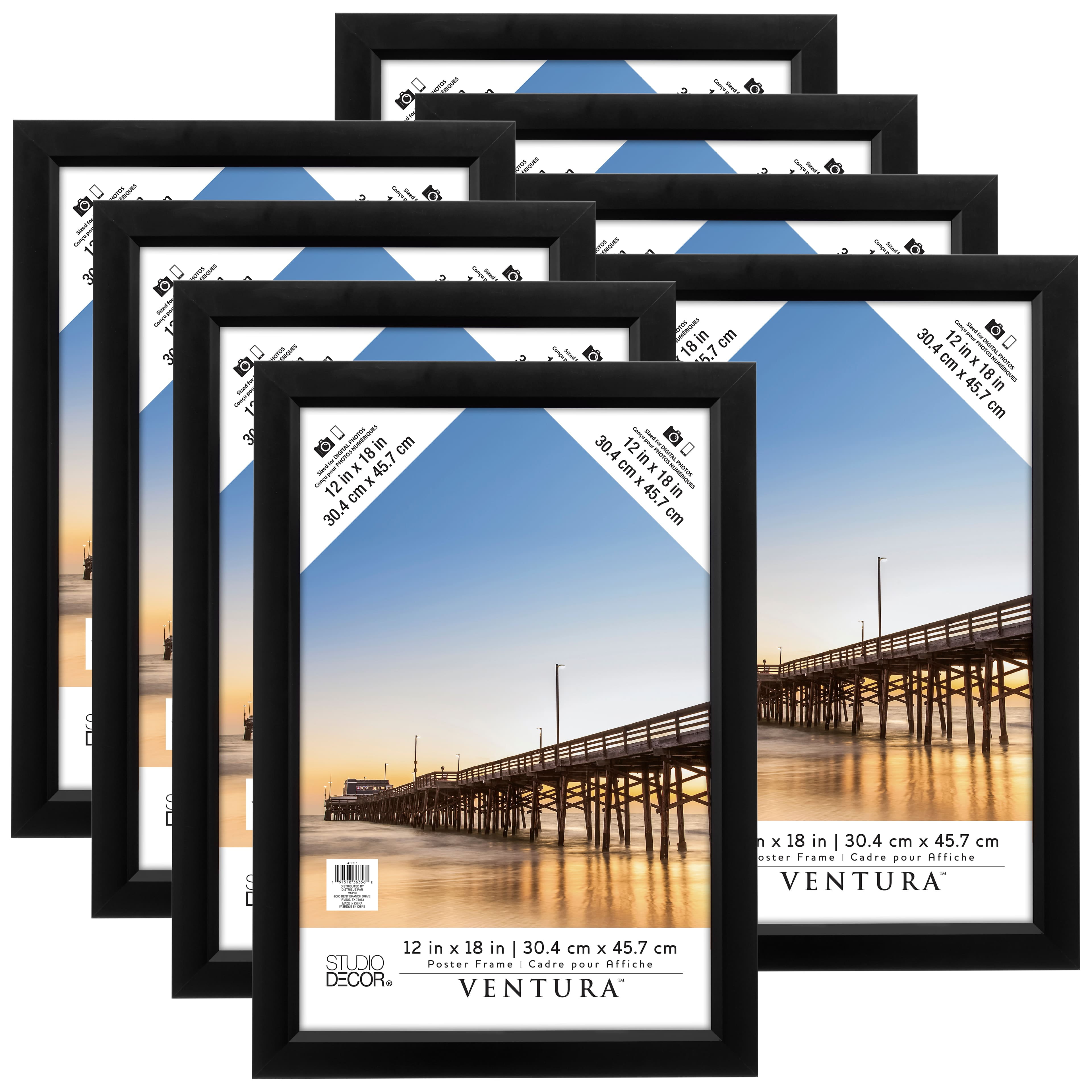 8 Pack Black Poster Frame, Ventura™ by Studio Décor®