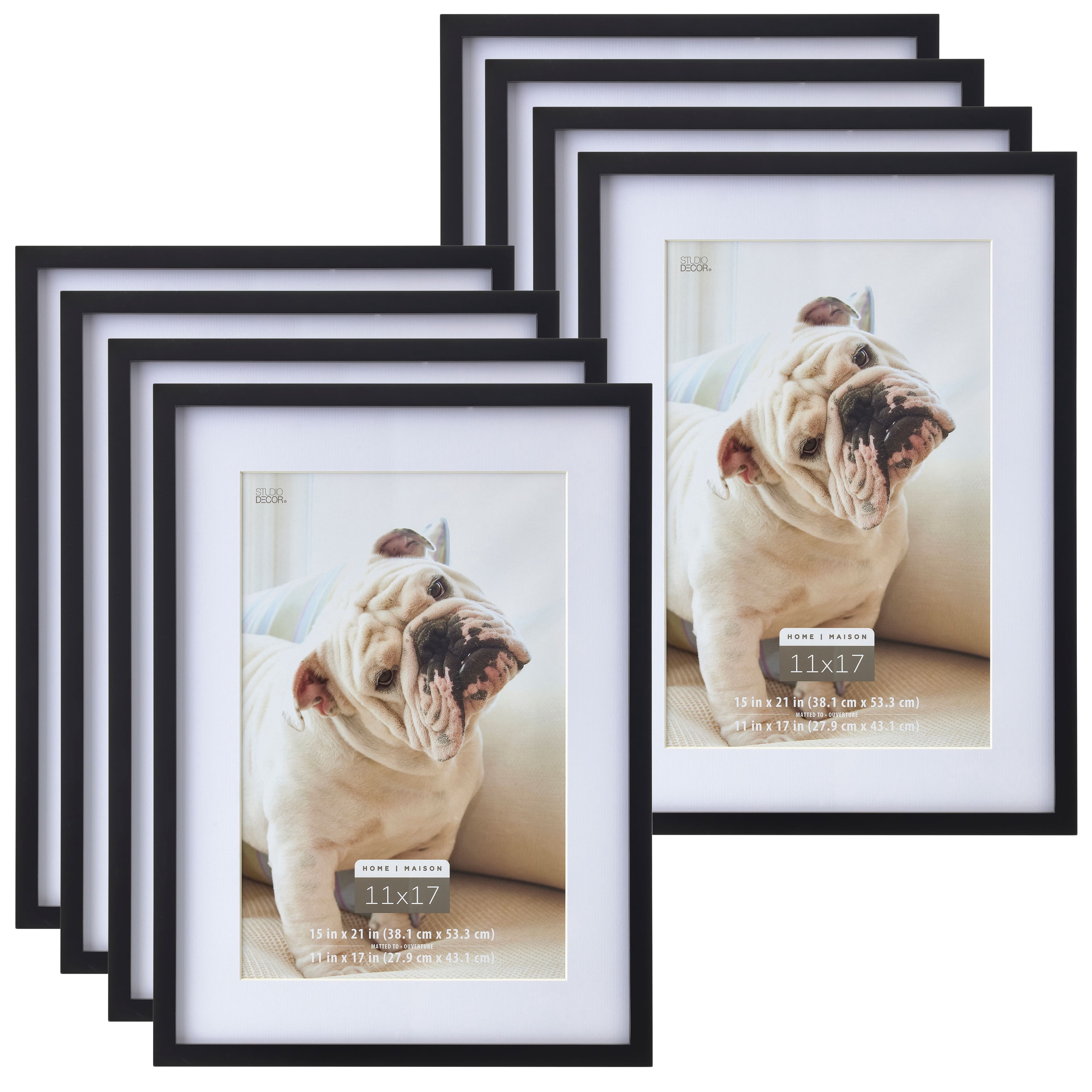 Threeplusone Tyler Frame Studio Decor Home Black Tyler Frame, 8 Pack - Walmart.com