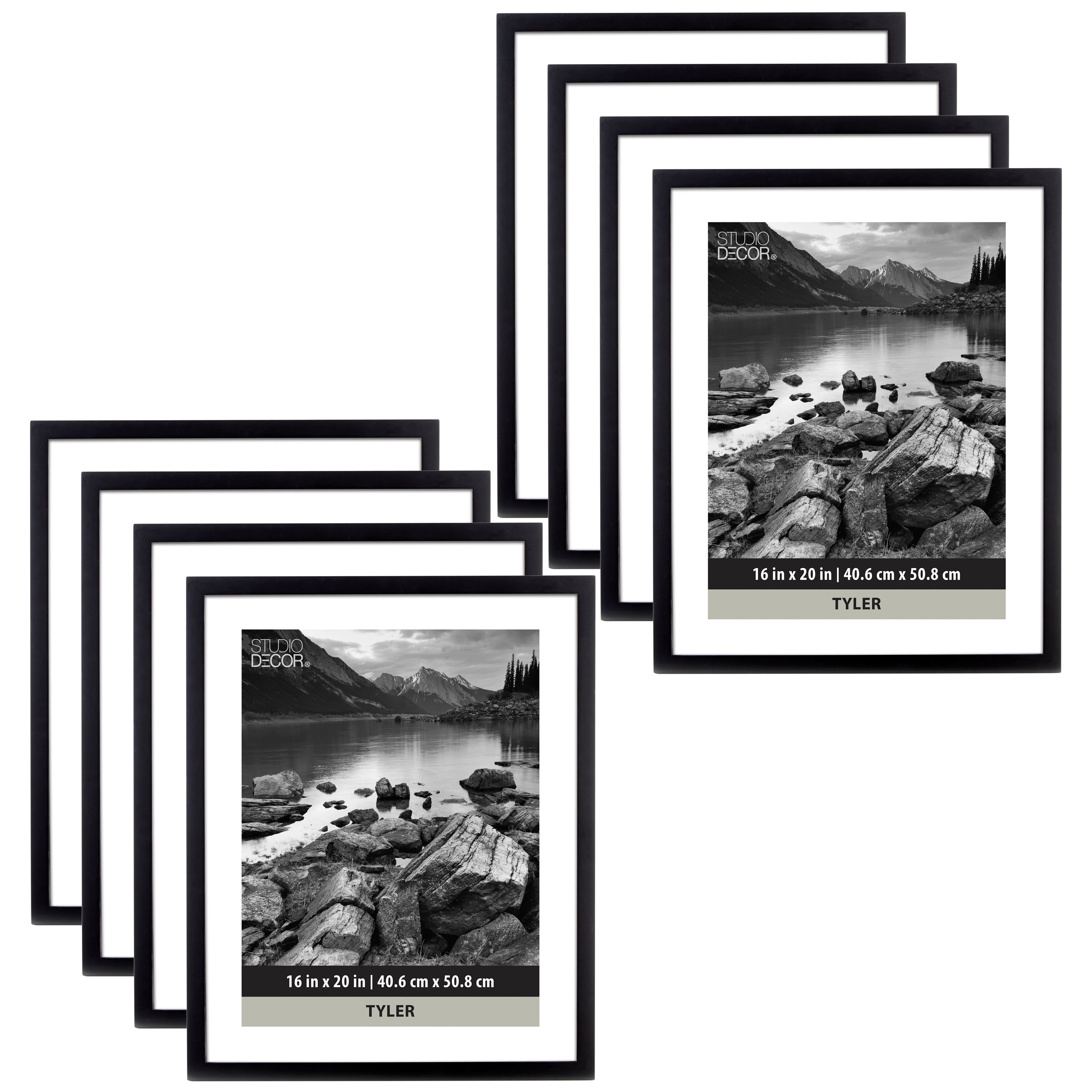 Threeplusone Tyler Frame Studio Decor Home Black Tyler Frame, 8 Pack - Walmart.com