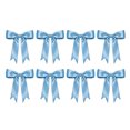 thumbnail image 1 of 8 Pack Blue Satin Twist Tie Bows 6.1x9.8 Inches, Large Decorative Ribbon for Treat Bags Gift Wrapping Basket Crafts, Wedding Shower Birthday Christmas Party Decorations, 1 of 1