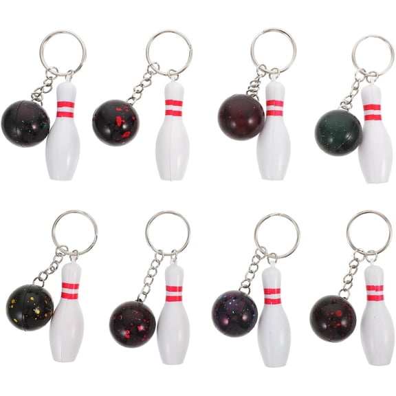 Pin Key Chain Bowling Favors for Parties and Events
