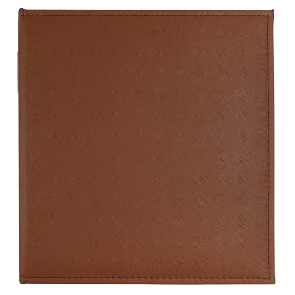 Recollections Brown Saffiano D-Ring Scrapbook Album, 8 Pack