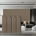8 Pack Brown Walnut Wood Soundproof Wall Panels 48 In X 12.5 In Wood