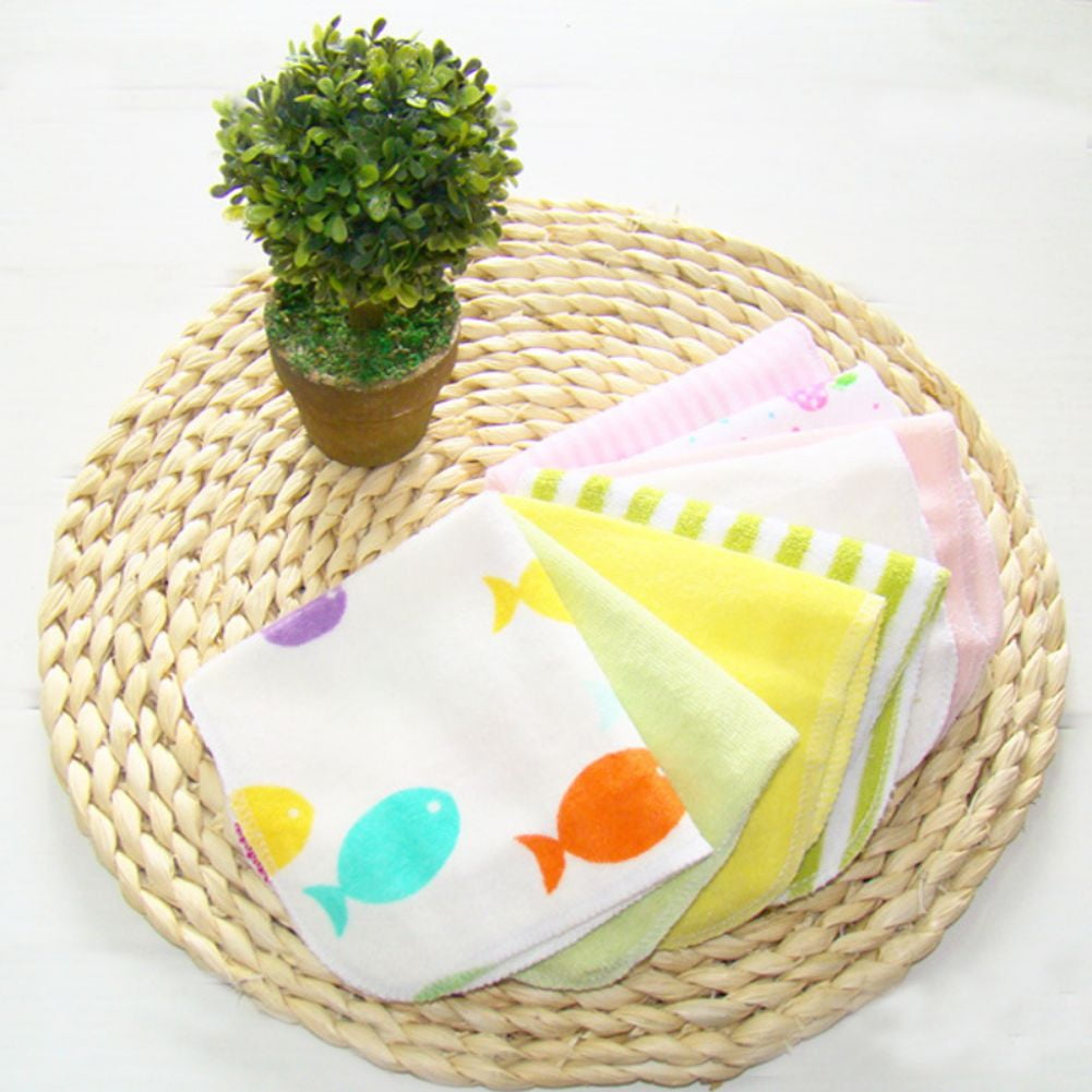8 Pack Burp Cloths for Baby, Toddler Hand Washcloths Small Cotton ...