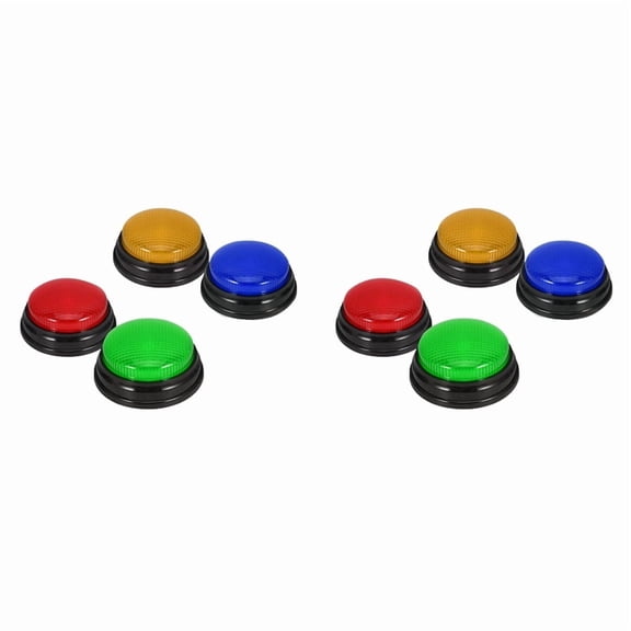 8 Pack Buzzers for Trivia Games, Answer Buzzers for Classroom, Game Buzzers with Lights and Sound Great for Games