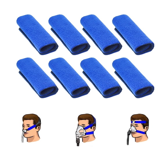 8 Pack CPAP Mask Strap Covers, Headgear Strap Cushions, Fits Most Full CPAP Headgear Strap to Reduce Red Marks