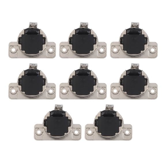8-Pack Cabinet Hinges Replacement, 110 Degree Concealed European Style Cup Hinge for Kitchen Face Frame Doors, Nickel Plated Zinc Alloy with Screws, Fits 16-19mm Thick Door, Silver