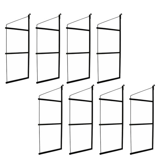 (8 Pack) Cargo Shipping Container Shelving Bracket, 3 Levels, 24" (D) x 60" (H)