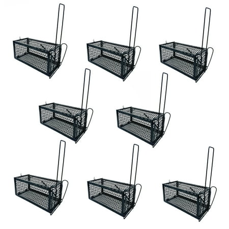 8 Pack Catch Release Humane Animal Rodent Cage Trap For Mice, Rats, Chipmunks, Squirrel Easy to Use