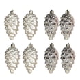 thumbnail image 1 of 8-Pack Champagne Gold Christmas Ornaments 9cm - Shatterproof Plastic Christmas Tree Decorations for Holiday Home Decor, 1 of 6