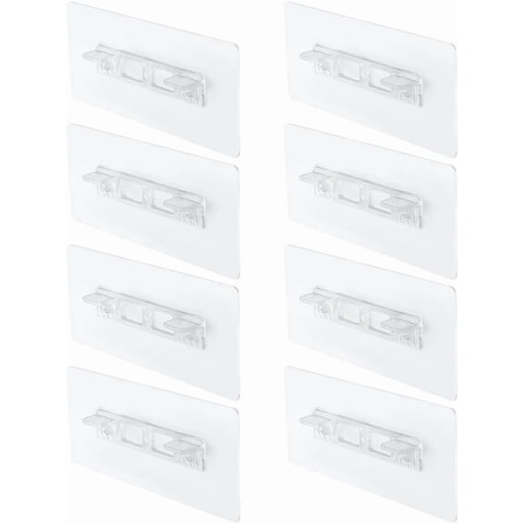 8 Pack Clear PVC Shelf Support Pegs, Durable Transparent Shelf Pins for Bookcases, Cabinets, Furniture Repair