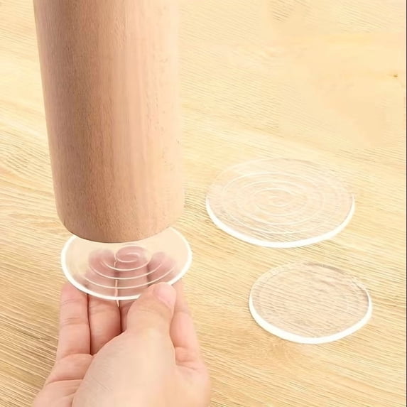 8 Pack Clear Silicone Furniture Pads Anti Collision Non Slip Floor ...