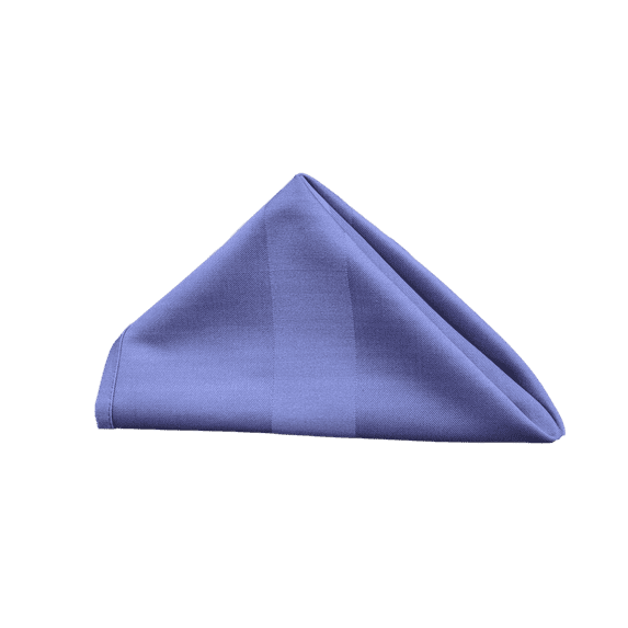 8 Pack Cloth Table Napkins / Linens - 50/50 Satin Band 20 Inch x 20 Inch - Royal Blue