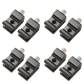 8 Pack Cold Shoe Bracket Adjustable Metal Cold Shoe Adapter Mount for Dslr Camera Flash Shoe Mount