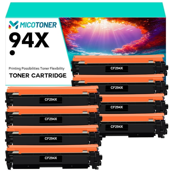 8-Pack Compatible Toner Cartridge for HP 94X CF294X LaserJet Pro M118dw MFP M148dw M148fdw M149fdw Printer (Black)