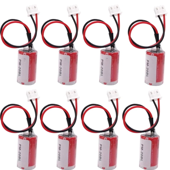 8-Pack Compatible for ER3 1100mAh Li-ion PLC Lithium Battery PM-20BL 3.6V Battery