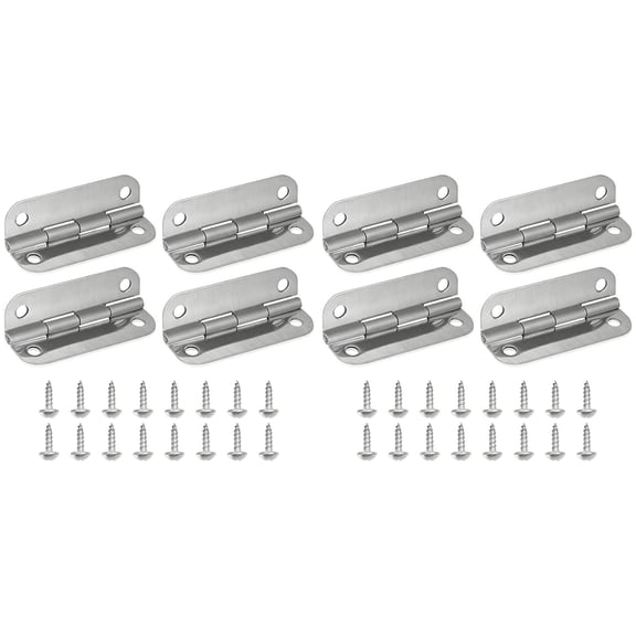 8 Pack Cooler Hinges for Ice Chests Replacement, Stainless Steel Cooler Hinges Set with Screws for Outdoor Coolers, Ice Chest Hardware Repair Parts