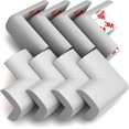 thumbnail image 1 of 8-Pack Corner Protectors Baby Proof, Furniture Corner and Edge Safety Bumpers, Soft Rubber Foam Cushion Covers, 3M Taped Corner Guards, Baby Child Proofing Pads, Table Corner Protectors, Gray, 1 of 5
