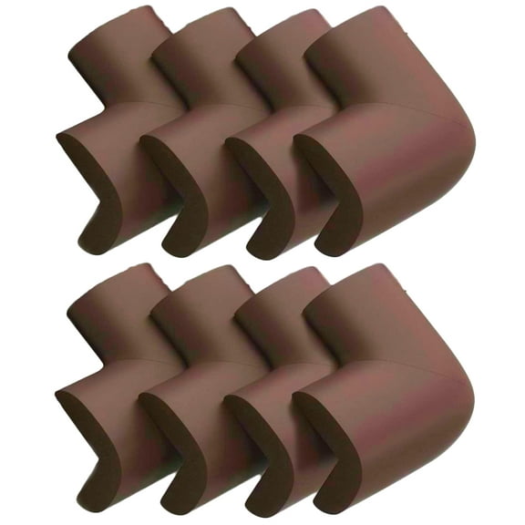 8-Pack Corner Protectors Baby Proof, Furniture Corner and Edge Safety Bumpers, Soft Rubber Foam Cushion Covers, Table Corner Guards, Baby Child Proofing Pads